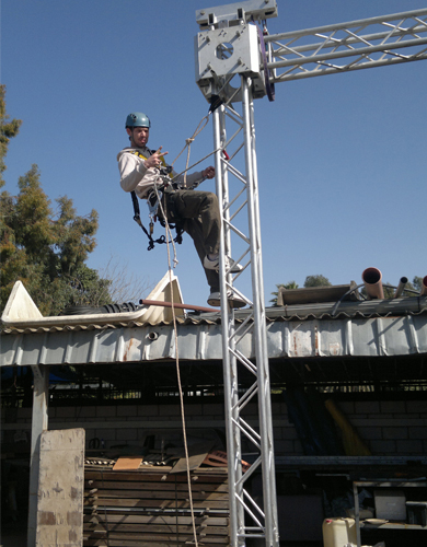 עבודה בגובה על קונסטרוקציות